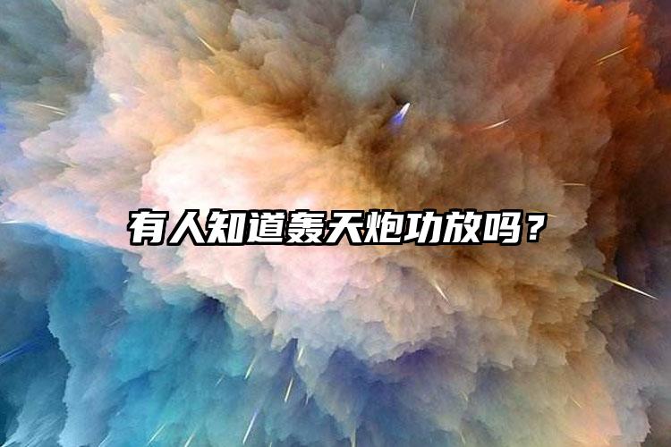 有人知道轰天炮功放吗？